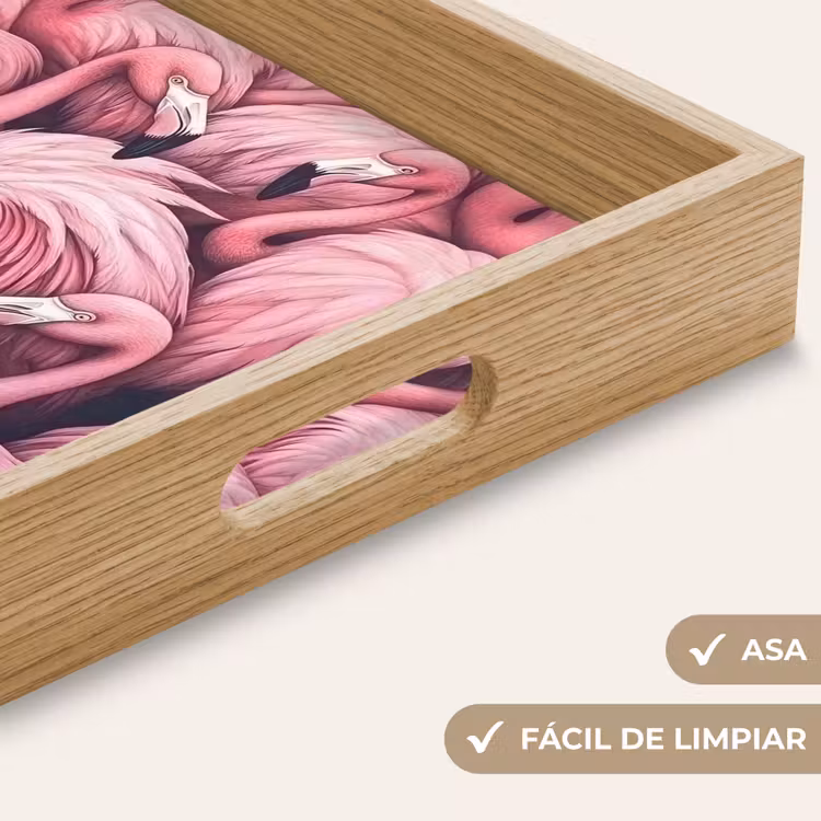 Bandeja - Flamingo - Rosa - Animales — 8