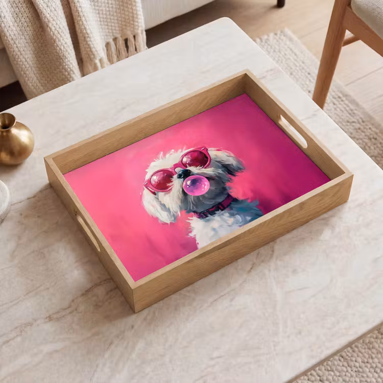 Bandeja - Rosa - Perro - Burbuja — 2