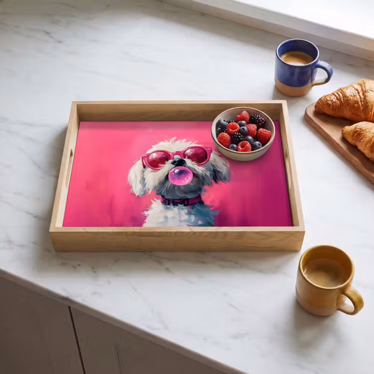 Bandeja - Rosa - Perro - Burbuja — 3