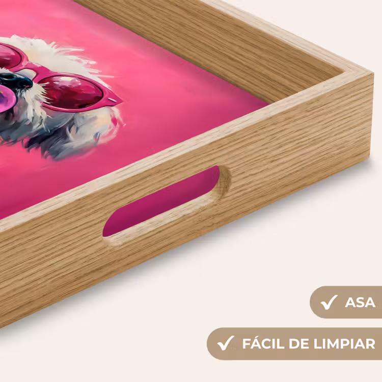 Bandeja - Rosa - Perro - Burbuja — 8