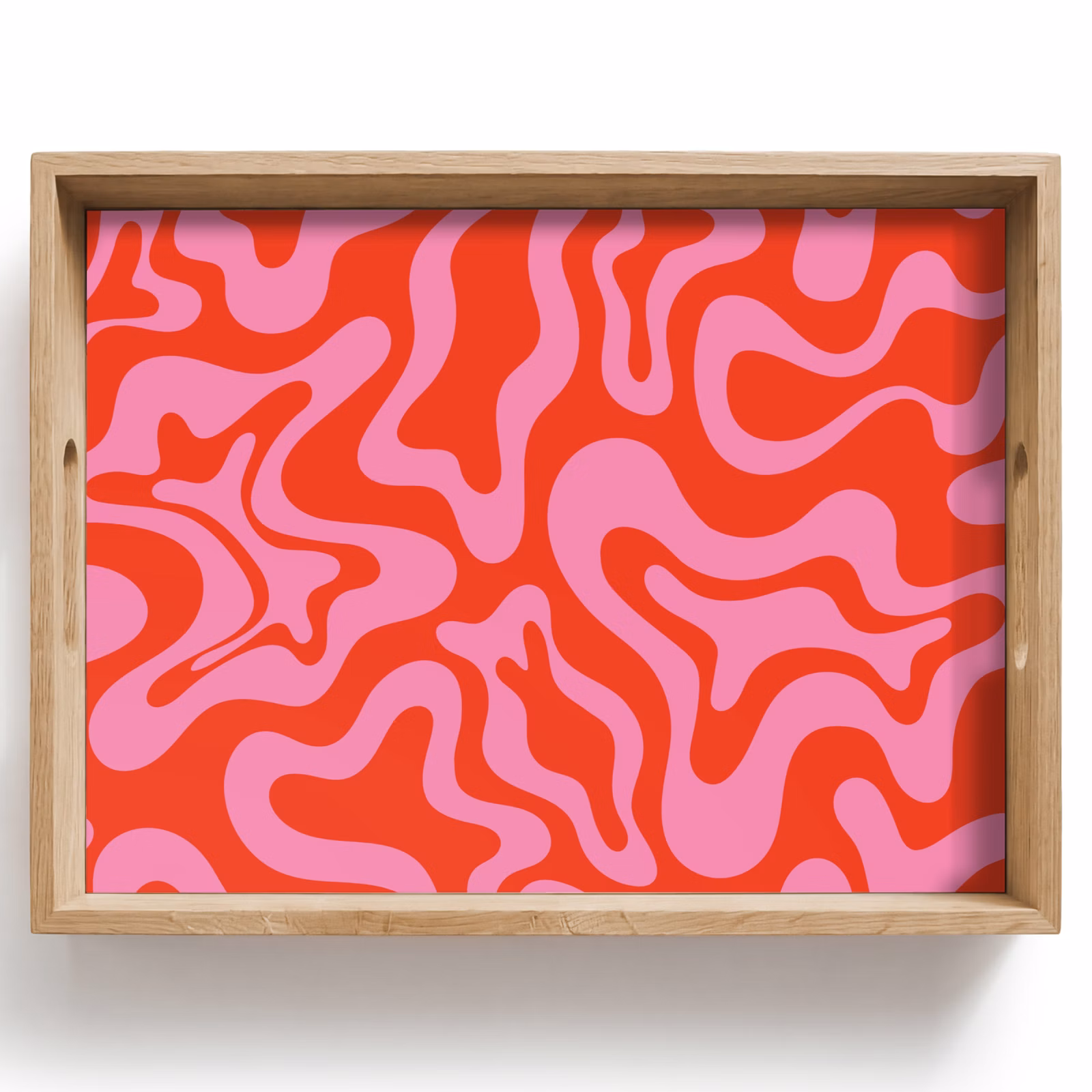 Bandeja - Abstracto - Patrón - Rojo - Rosa - Minimalista — 1