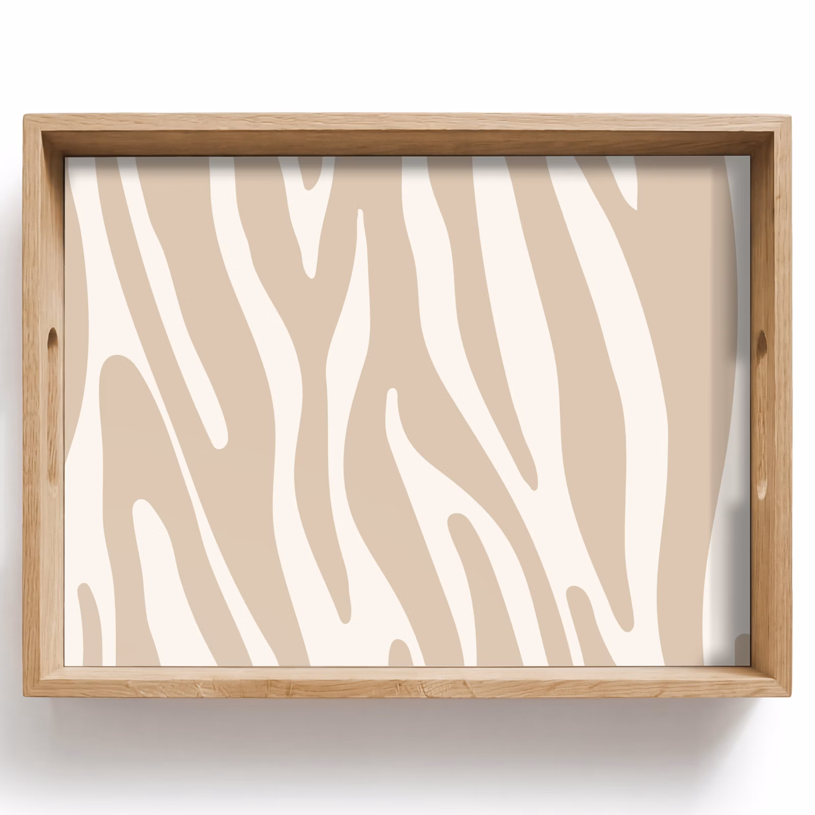 Bandeja - Estampado cebra - Beige - Blanco - Animal print — 1