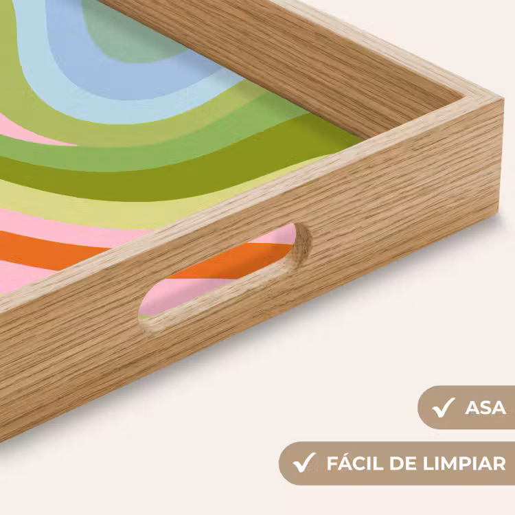Bandeja - Líneas - Tonos pastel - Ondulado — 8