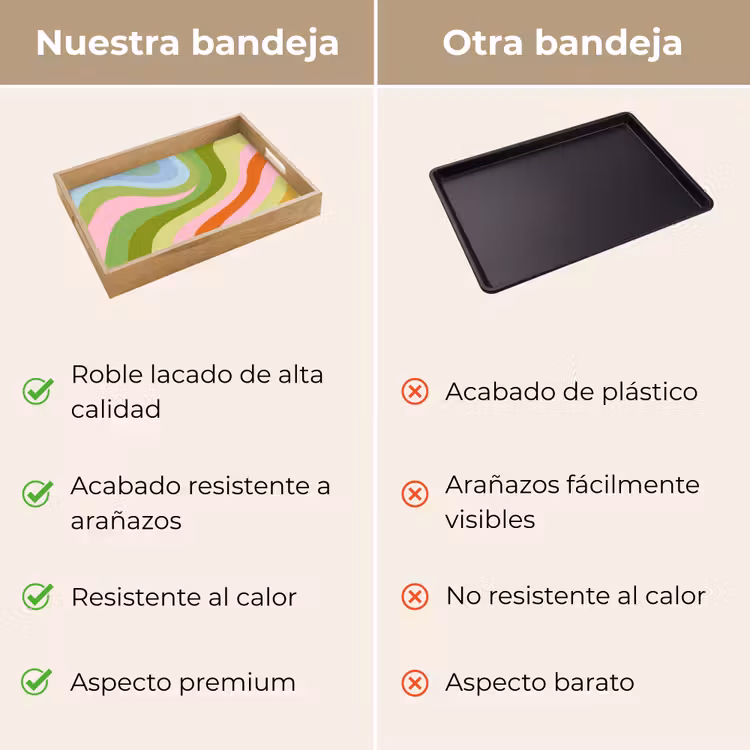 Bandeja - Líneas - Tonos pastel - Ondulado — 9