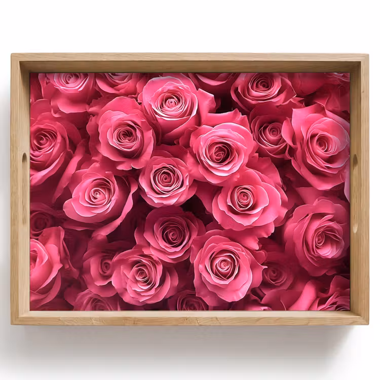 Bandeja - Rosas - Rosa - Flor — 1