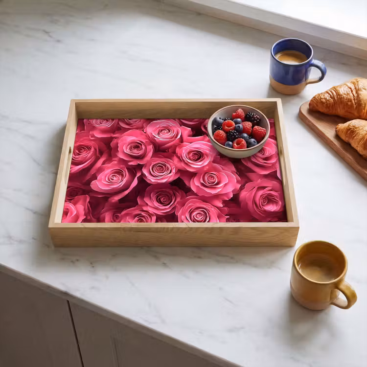 Bandeja - Rosas - Rosa - Flor — 3