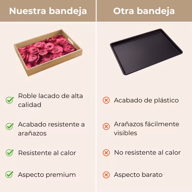 Bandeja - Rosas - Rosa - Flor — 9