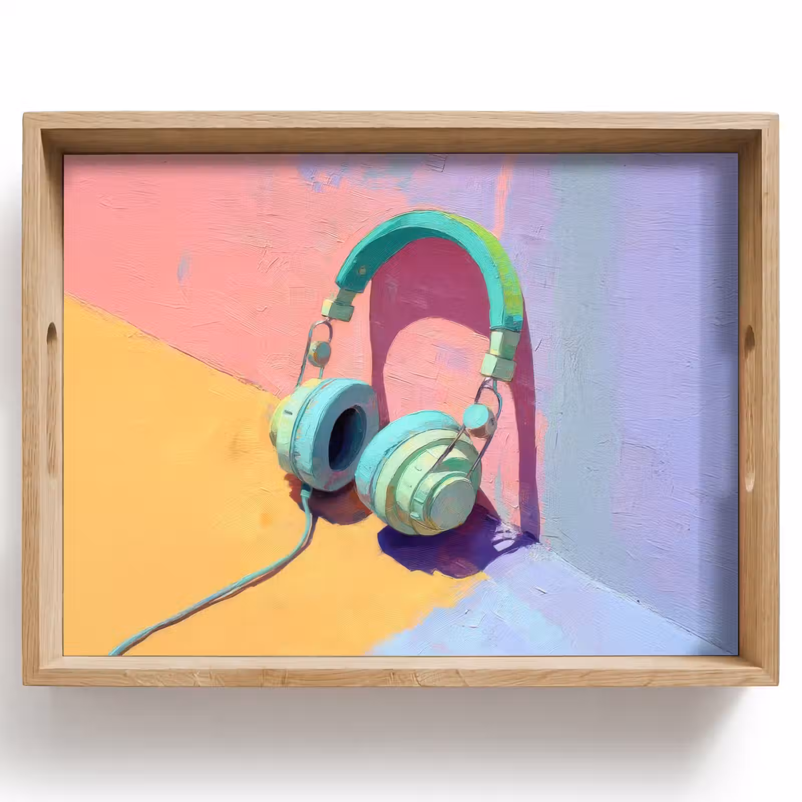 Bandeja - Auriculares - Verde menta - Cable — 1