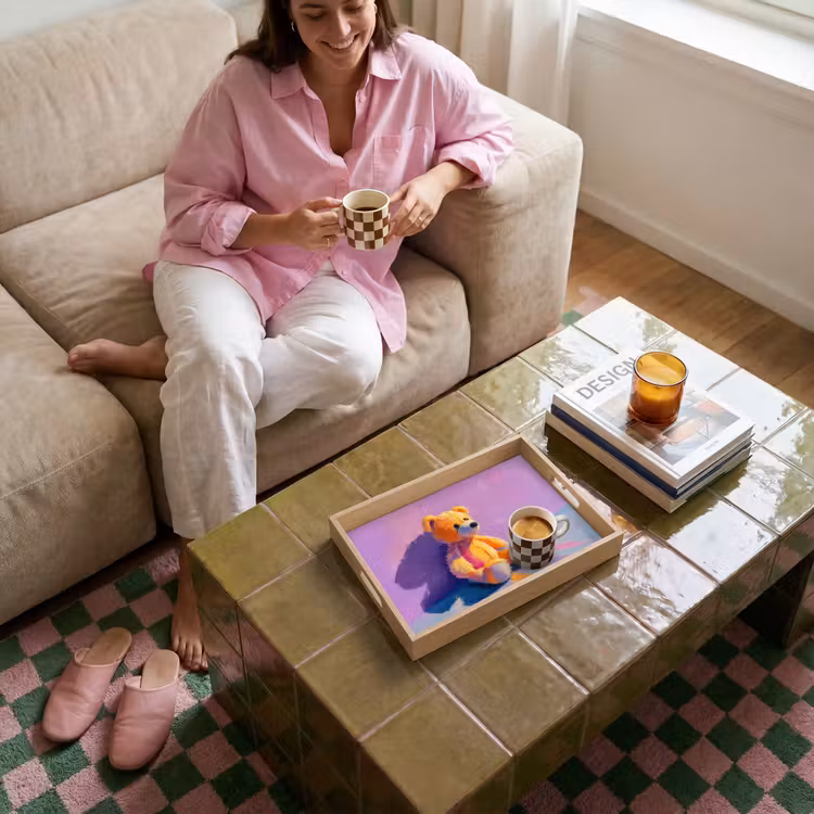 Bandeja - Osito - Sombra - Pinceladas - Morado — 4