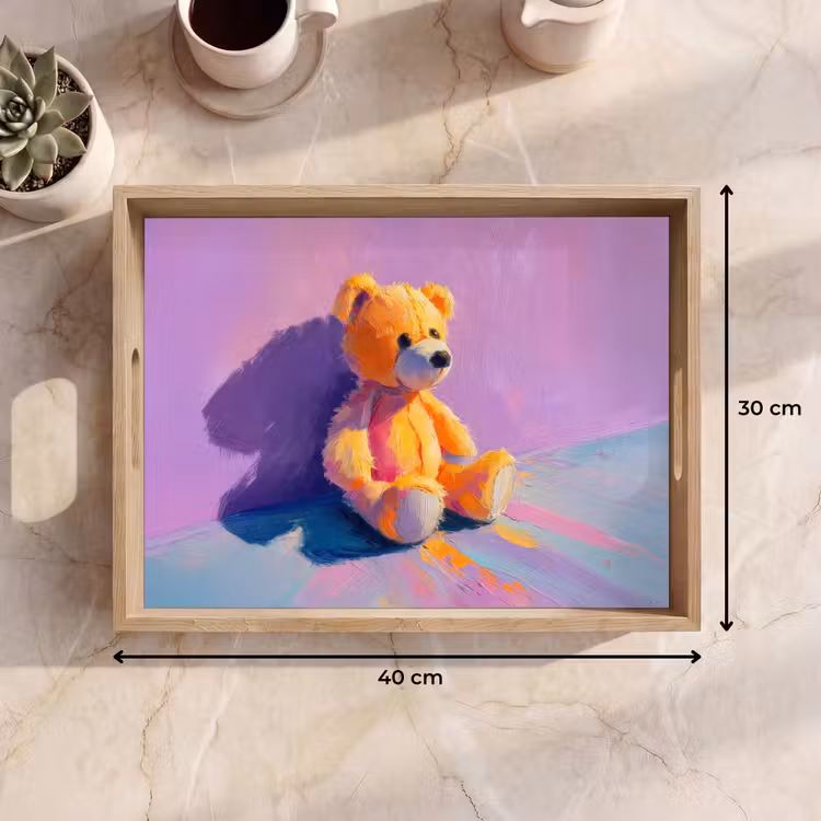 Bandeja - Osito - Sombra - Pinceladas - Morado — 7