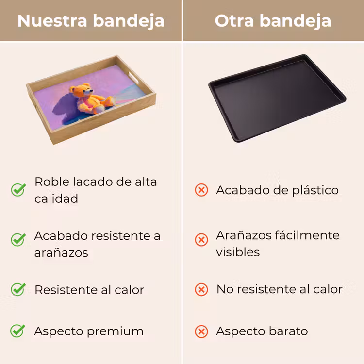 Bandeja - Osito - Sombra - Pinceladas - Morado — 9