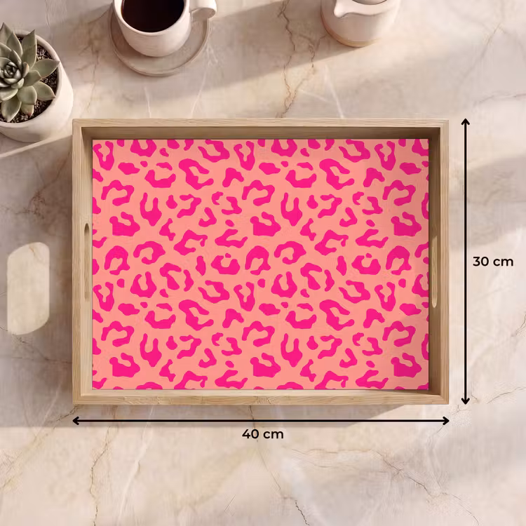 Bandeja - Estampado pantera - Rosa - Animal print - Minimalista — 7
