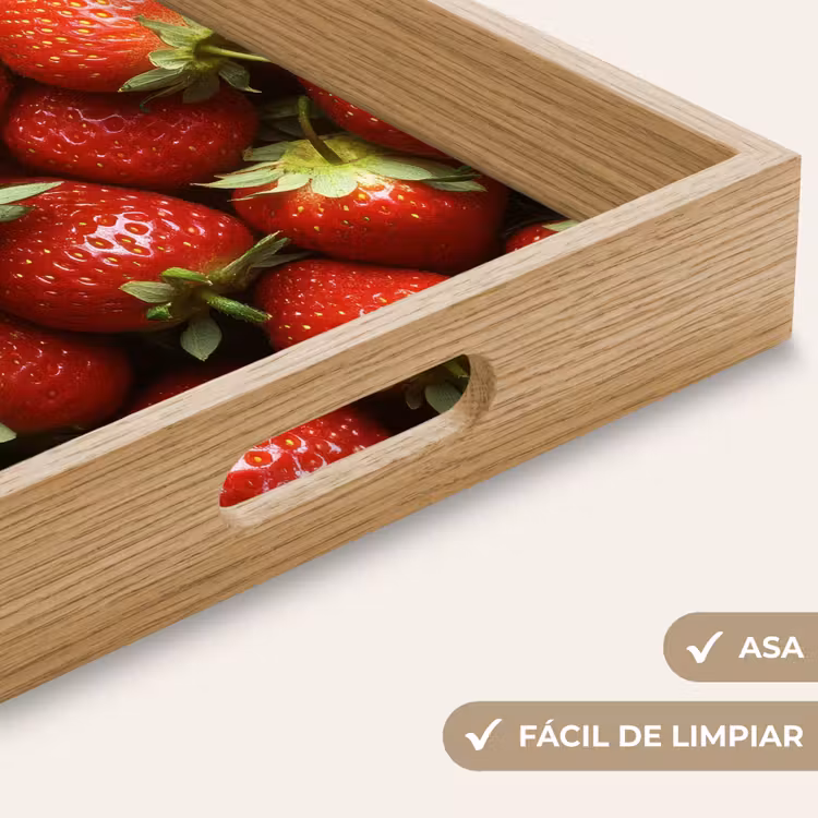 Bandeja - Fresa - Fruta - Rojo — 8