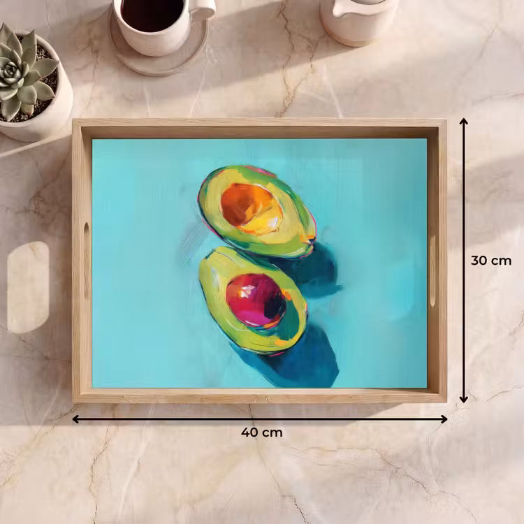 Bandeja - Aguacate - Verde - Semilla - Sombra — 7