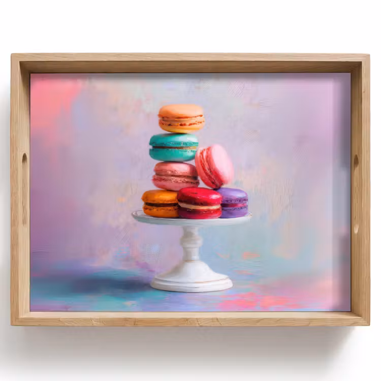 Bandeja - Macarrones - Bol - Pastel - Colorido — 1