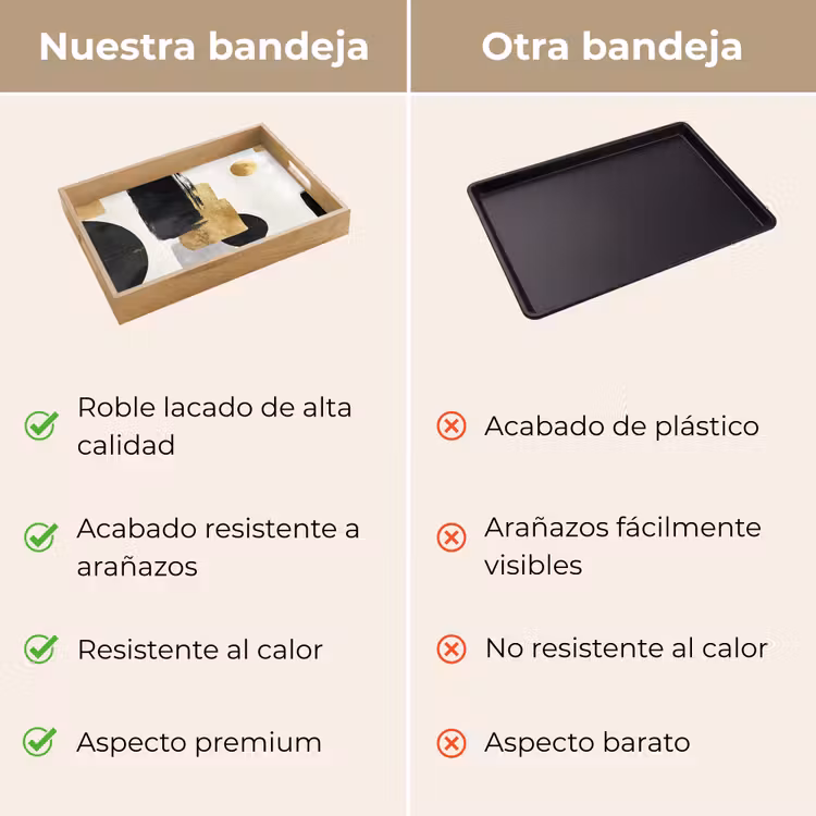 Bandeja - Oro - Rectángulos - Círculos - Abstracto — 9