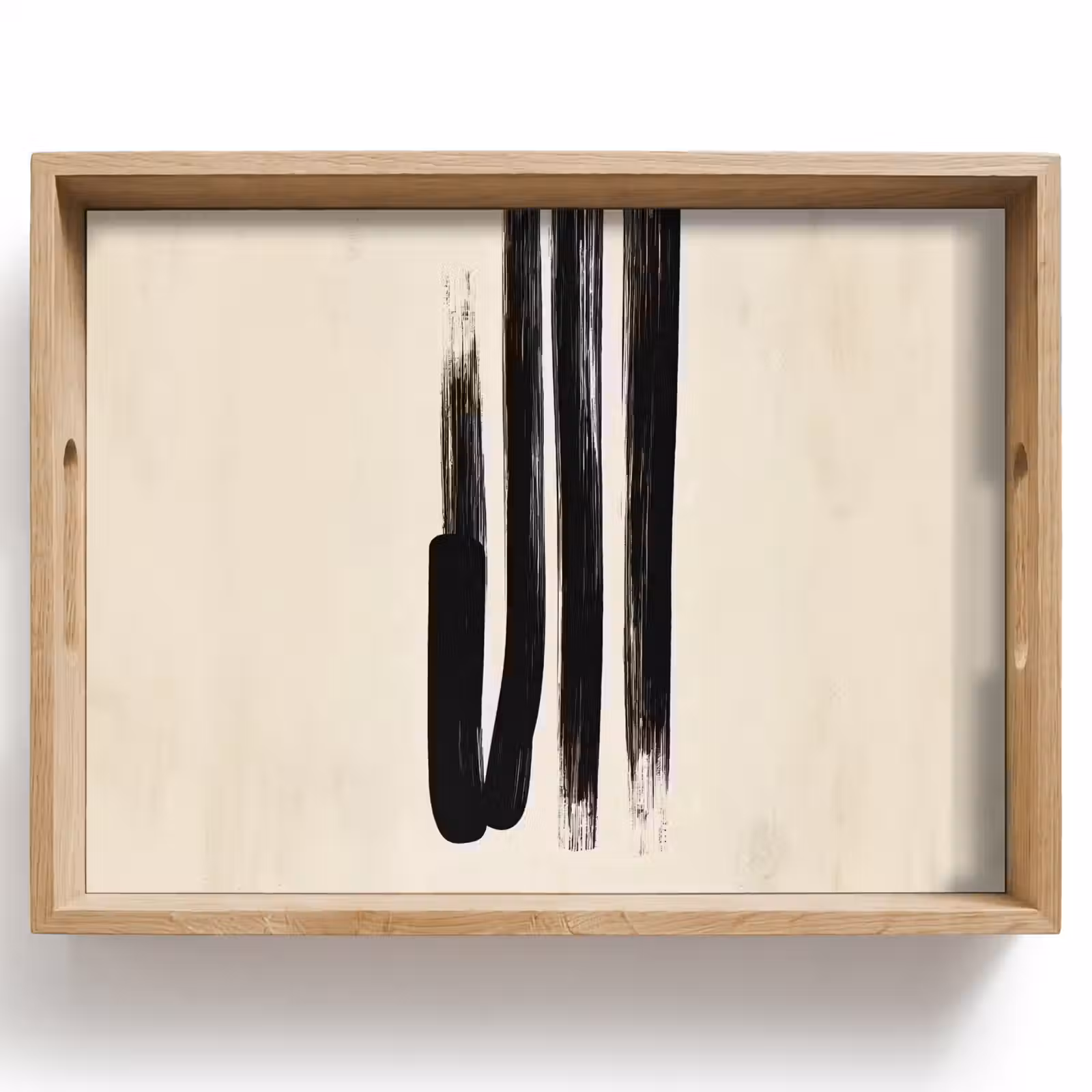 Bandeja - Pinceladas - Vertical - Negro — 1