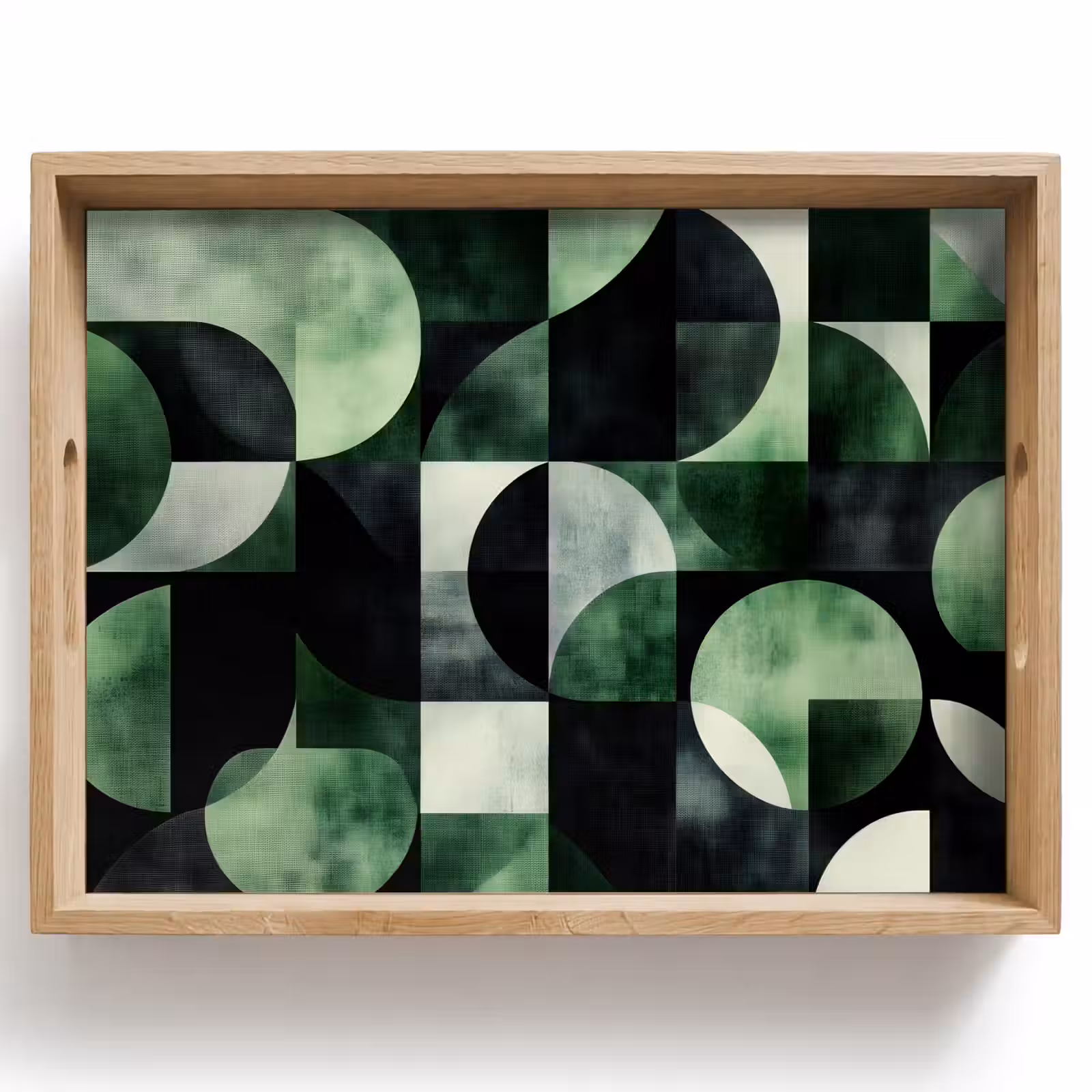 Bandeja - Abstracto - Verde - Formas — 1