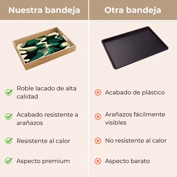 Bandeja - Abstracto - Camuflaje - Verde — 9