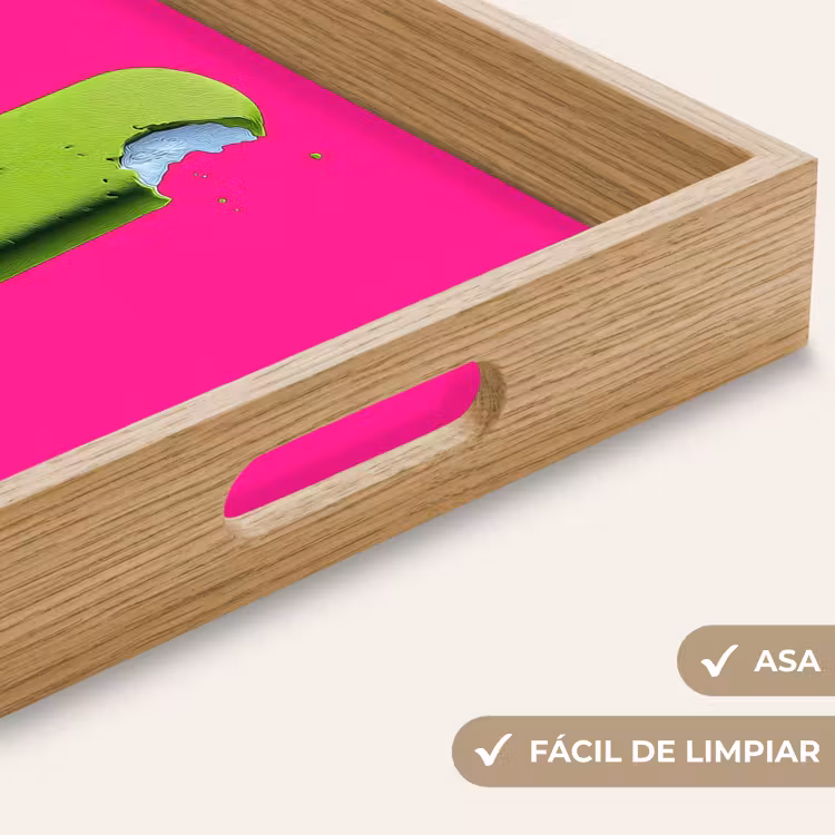 Bandeja - Helado - Palo - Minimalista - Verde — 8