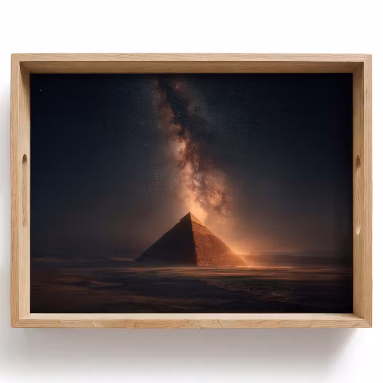 Bandeja - Pirámide - Desierto - Luz — 1