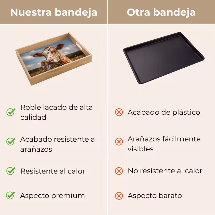 Bandeja - Vaca - Flores - Pradera — 9