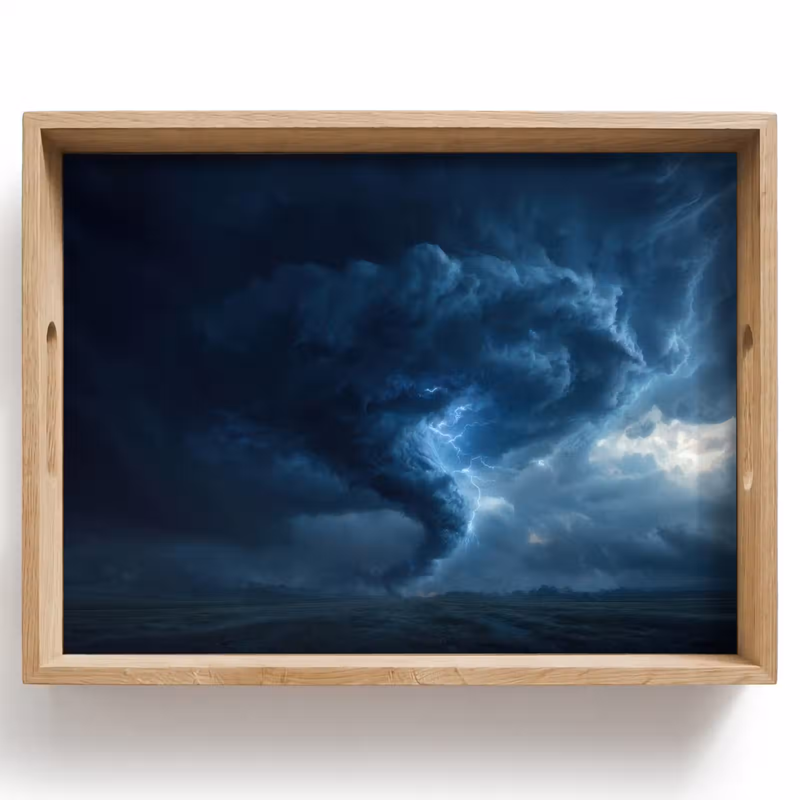Bandeja - Tornado - Oscuridad - Nubes — 1