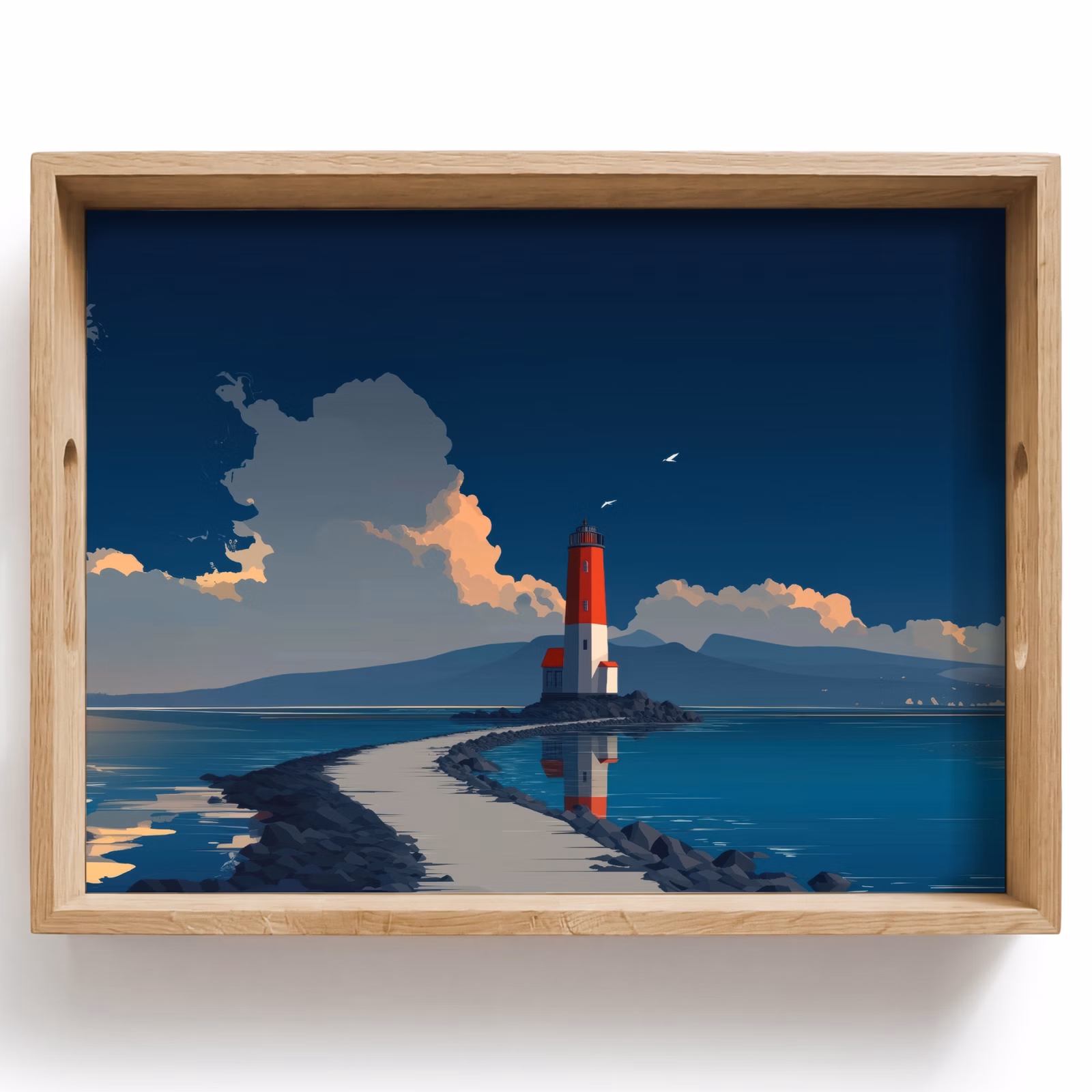 Bandeja - Faro - Mar - Nubes — 1