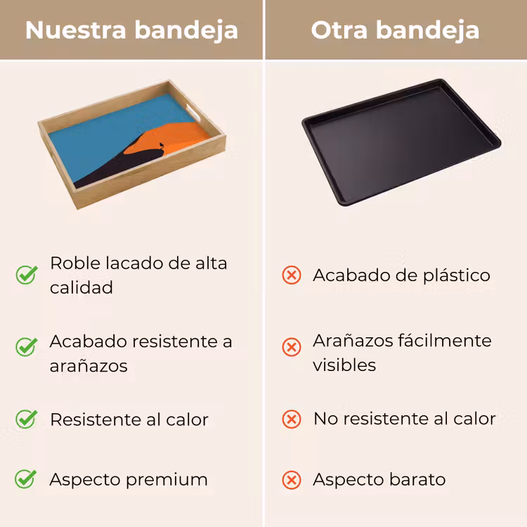 Bandeja - Dunas naranja brillante - Sombra - Cielo vacío — 9