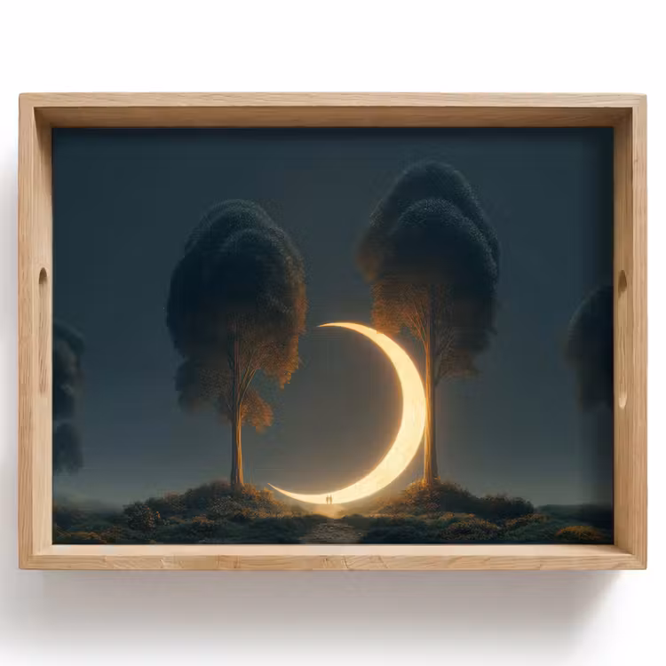 Bandeja - Luna - Árboles - Paseo — 1