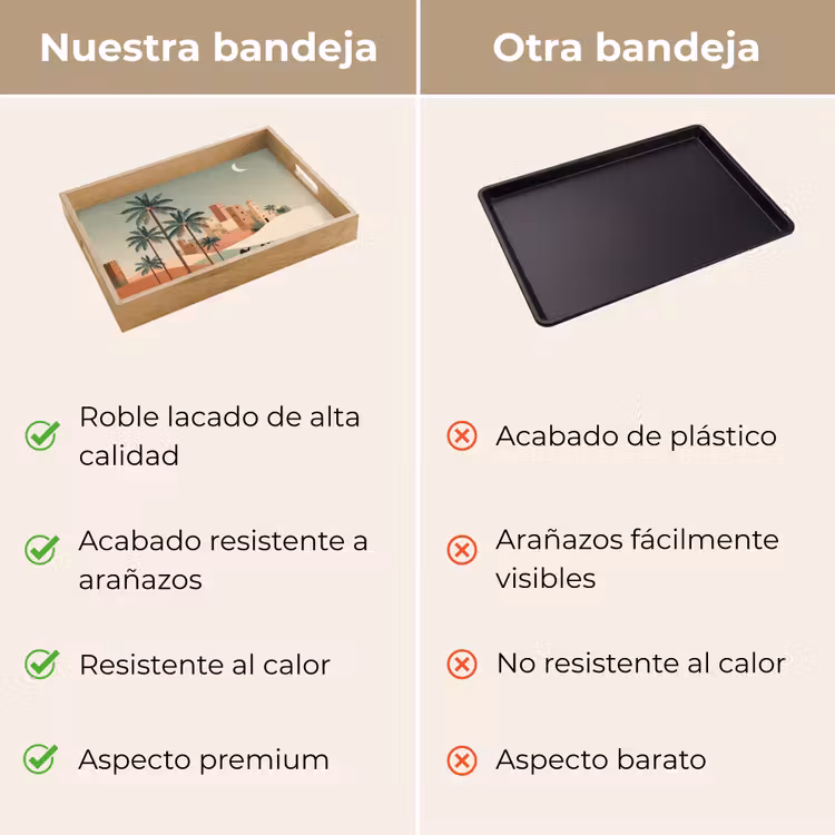 Bandeja - Paisaje nocturno - Camellos - Estrellas - Dunas de arena — 9