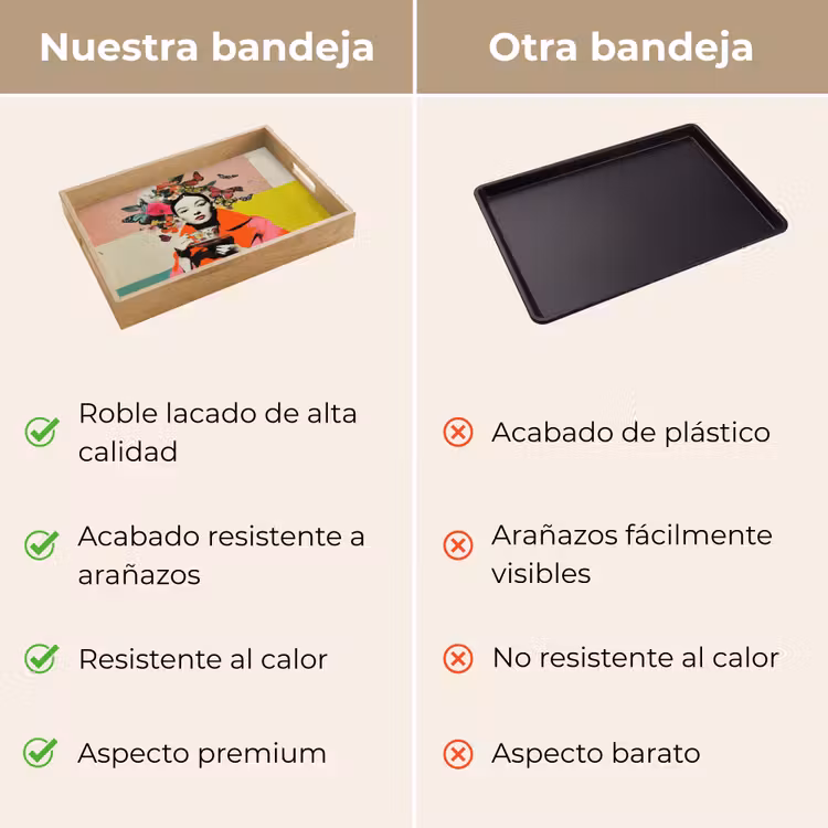Bandeja - Retro - Mujer - Taza - Mariposas — 9