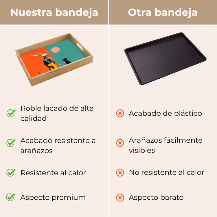 Bandeja - Retro - Niño - Perro - Rojo - Verde — 9