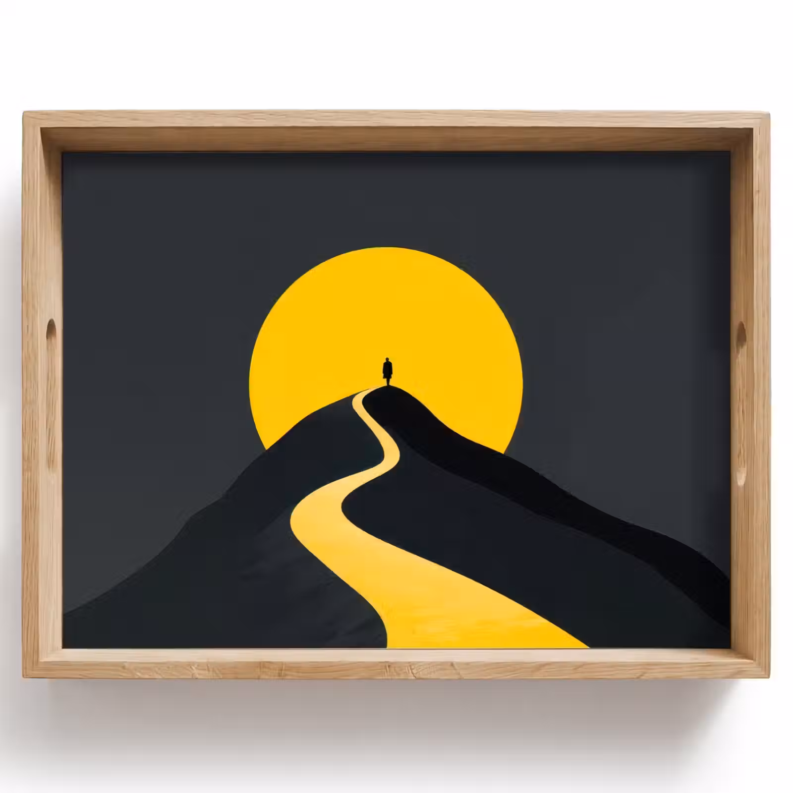 Bandeja - Sol - Colina - Sendero - Amarillo — 1