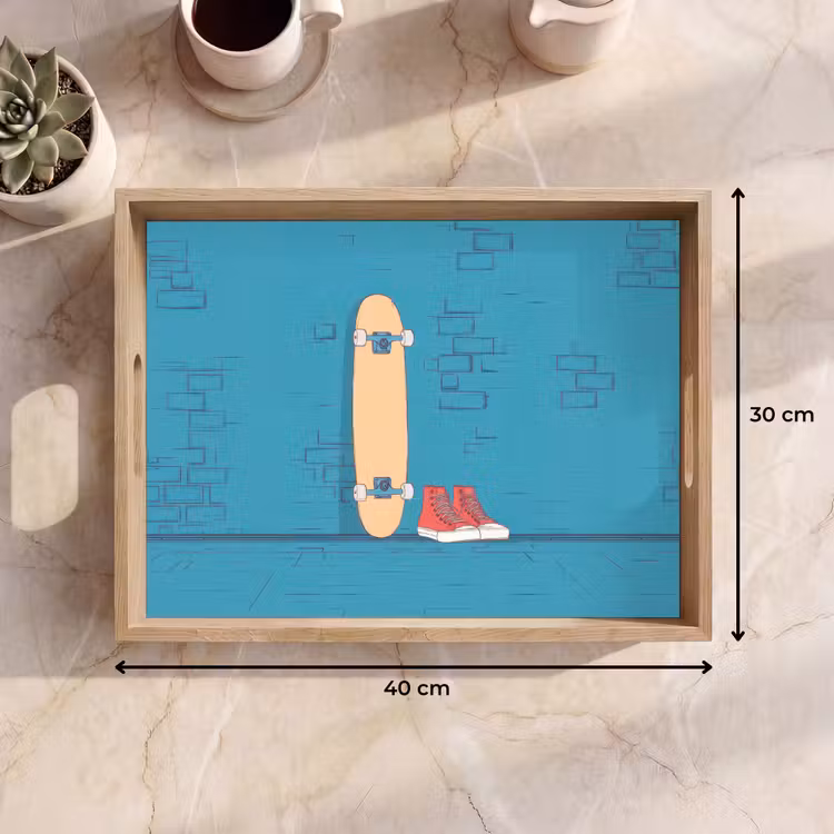 Bandeja - Monopatín - Zapatillas de gimnasia - Rojo - Minimalista — 7