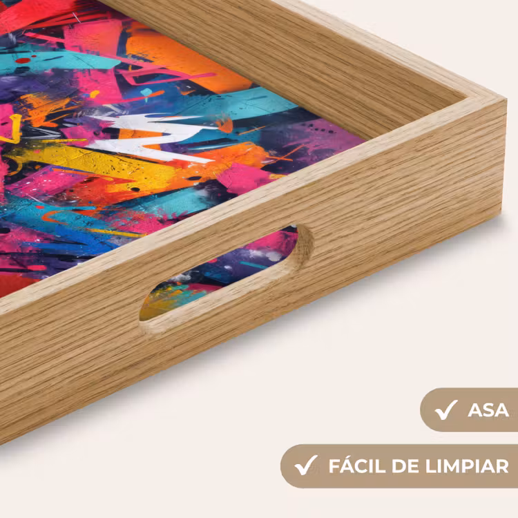 Bandeja - Abstracto - Explosión - Colores de neón — 8