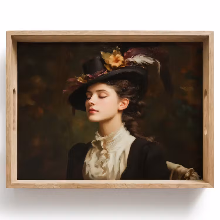 Bandeja - Mujer - Victoriana - Retrato — 1