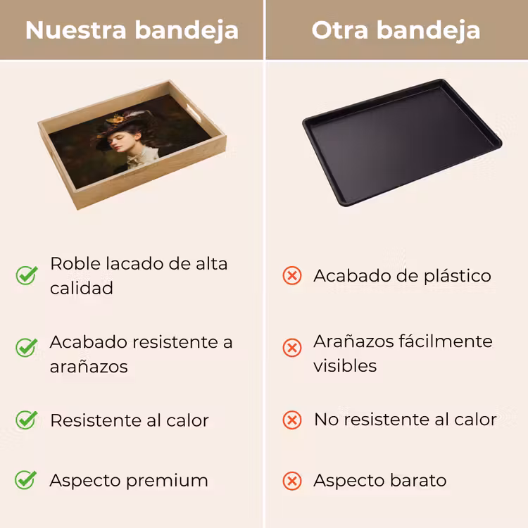 Bandeja - Mujer - Victoriana - Retrato — 9