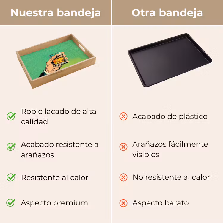 Bandeja - Whisky - Vidrio - Mano - Verde — 9