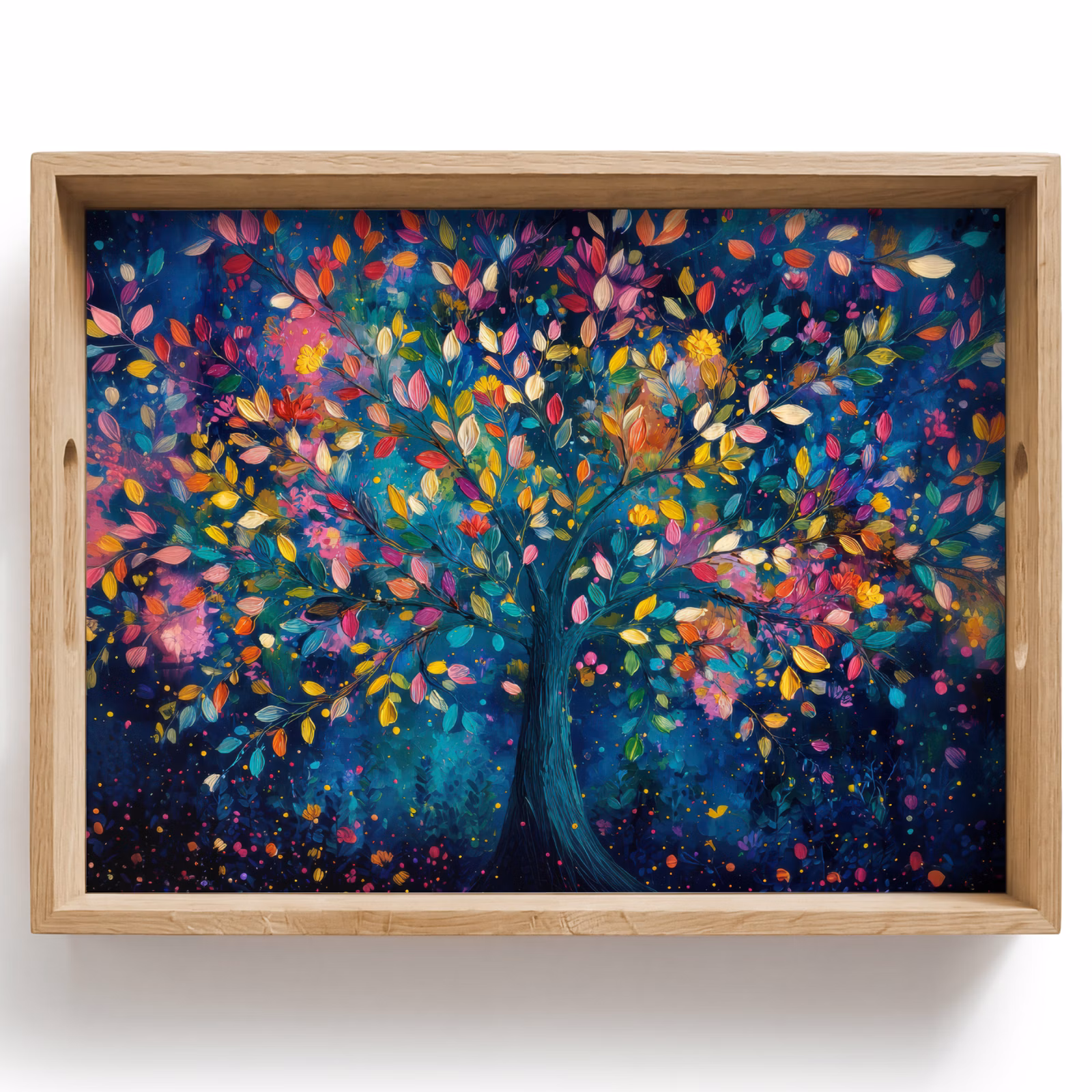Bandeja - Colorido - Árbol - Mágico - Abstracto — 1