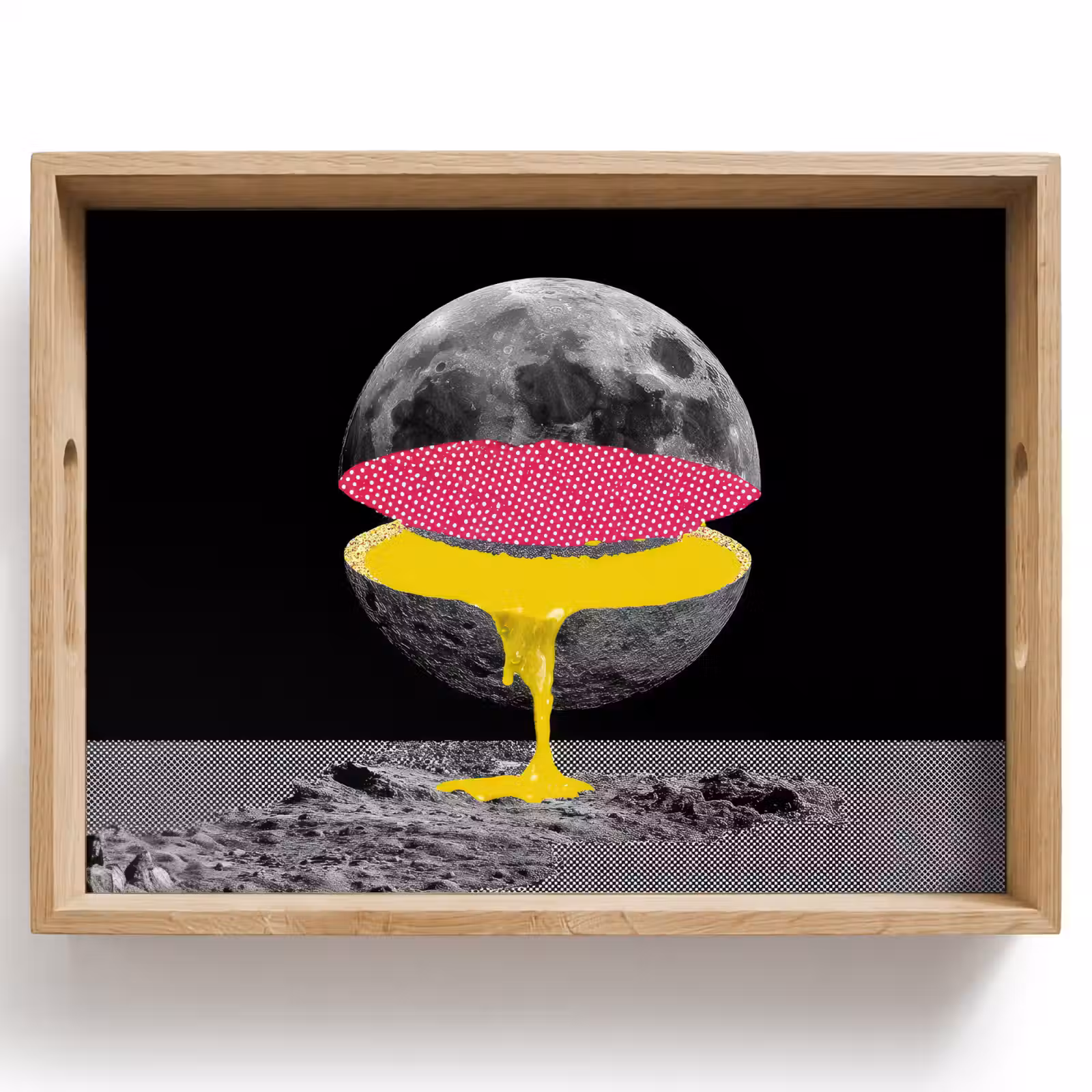 Bandeja - Luna - Amarillo - Rosa - Negro — 1