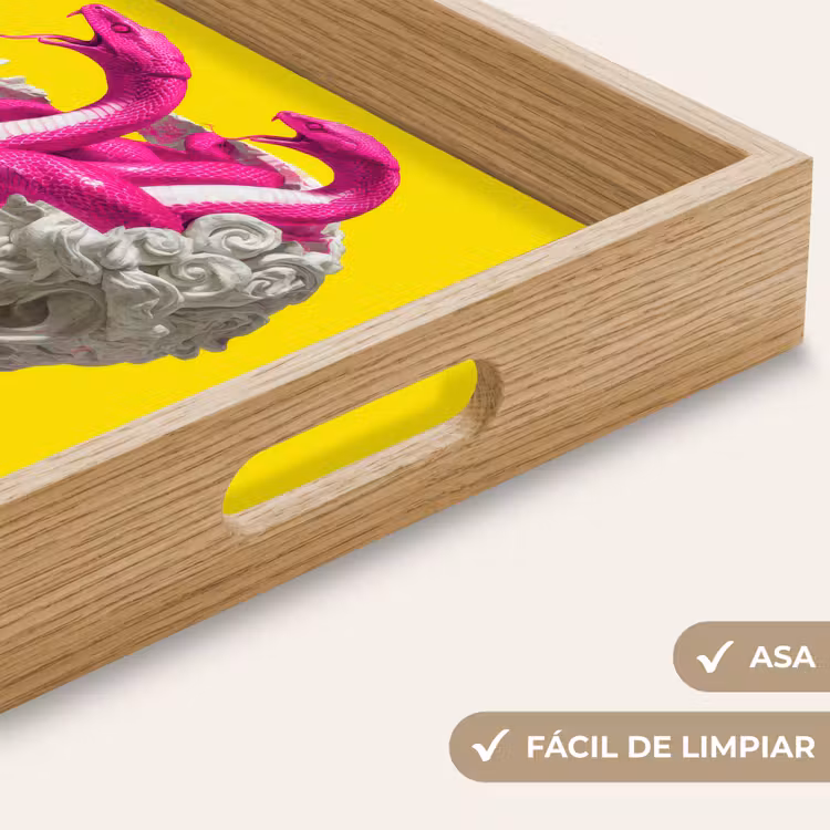 Bandeja - Busto - Serpientes - Amarillo — 8