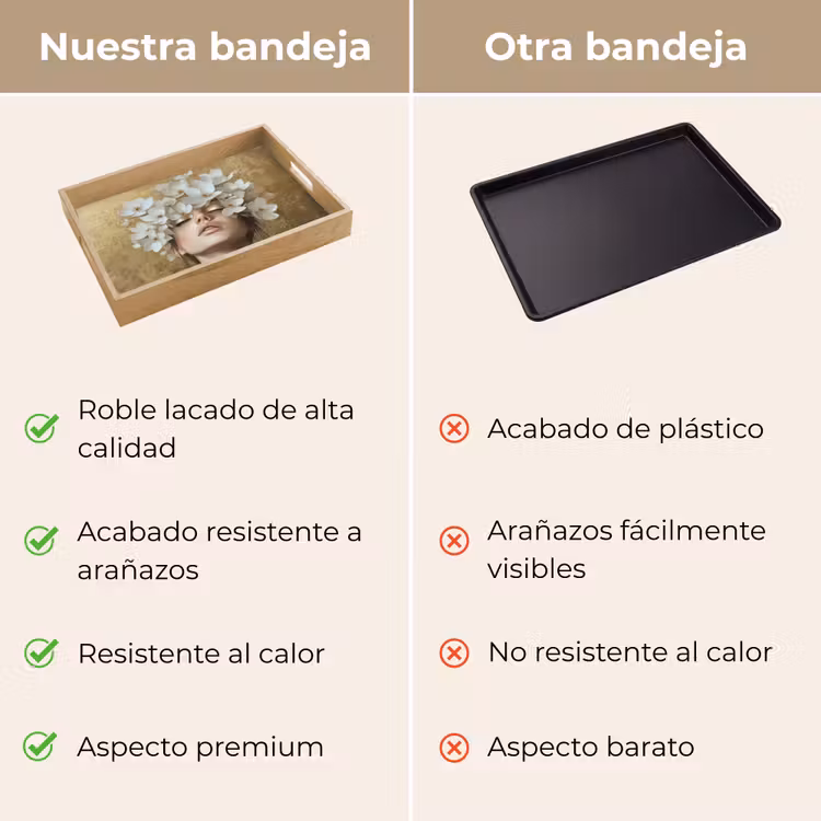 Bandeja - Cara - Flores - Oro - Abstracto — 9