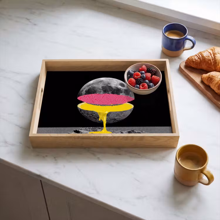 Bandeja - Luna - Amarillo - Rosa - Negro — 3