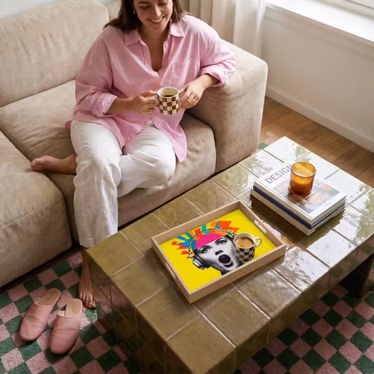 Bandeja - Mujer - Auriculares - Amarillo — 4