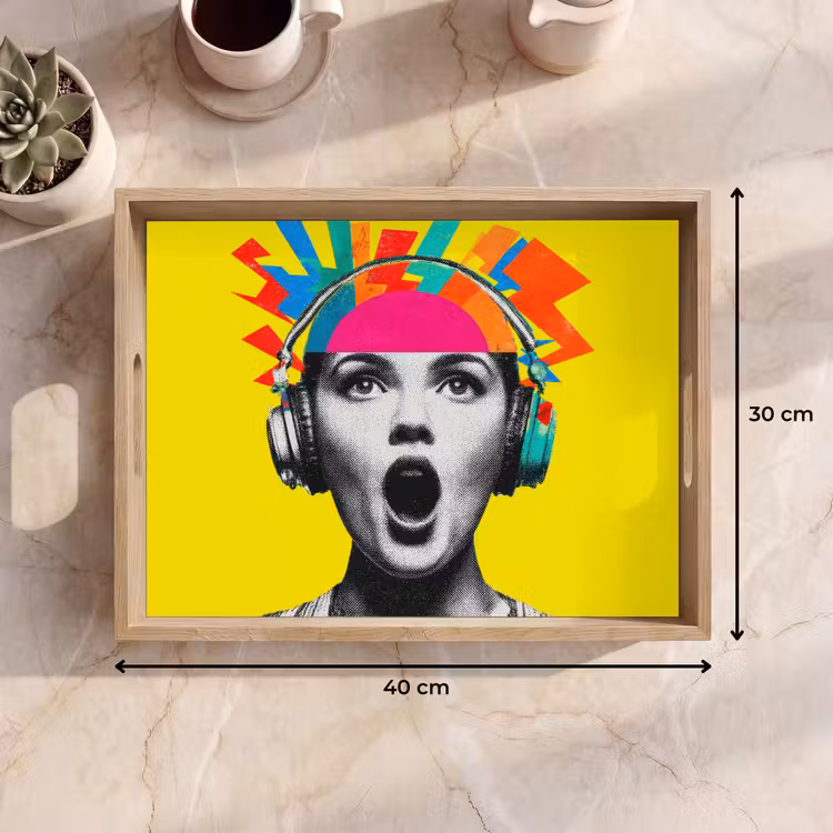 Bandeja - Mujer - Auriculares - Amarillo — 7