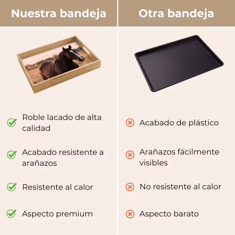 Bandeja - Caballo - Atardecer - Marrón — 9