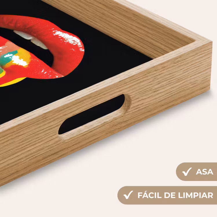 Bandeja - Labios - Colores - Negro — 8