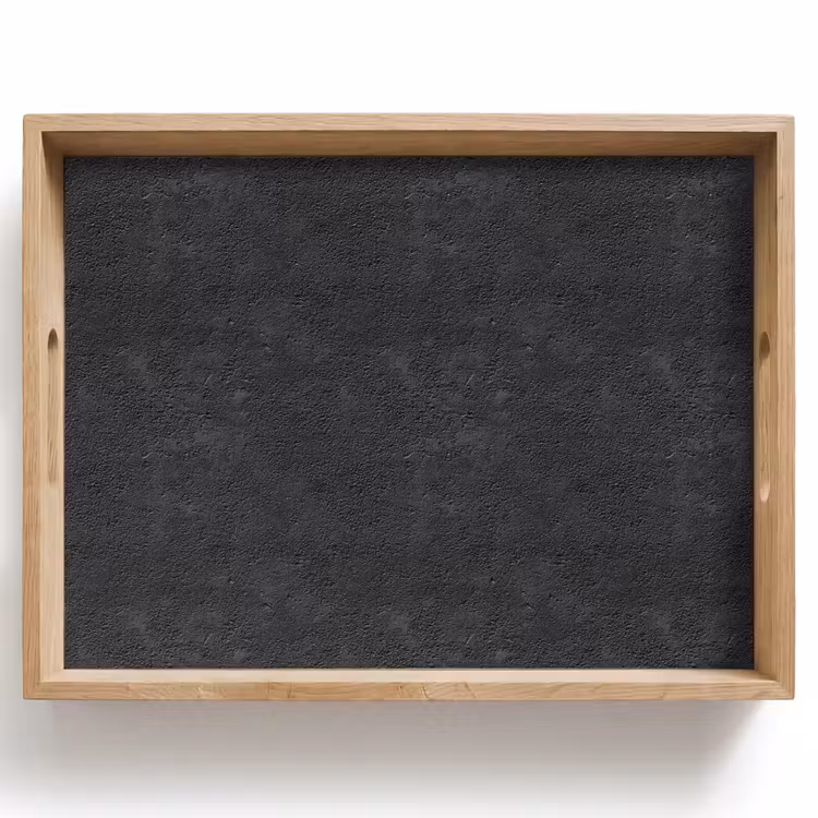 Bandeja - Gris oscuro - Textura asfáltica - Rugosa — 1