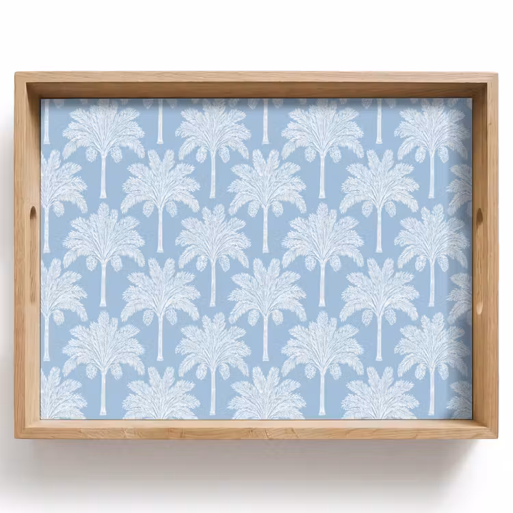 Bandeja - Palmera - Moderno - Azul — 1